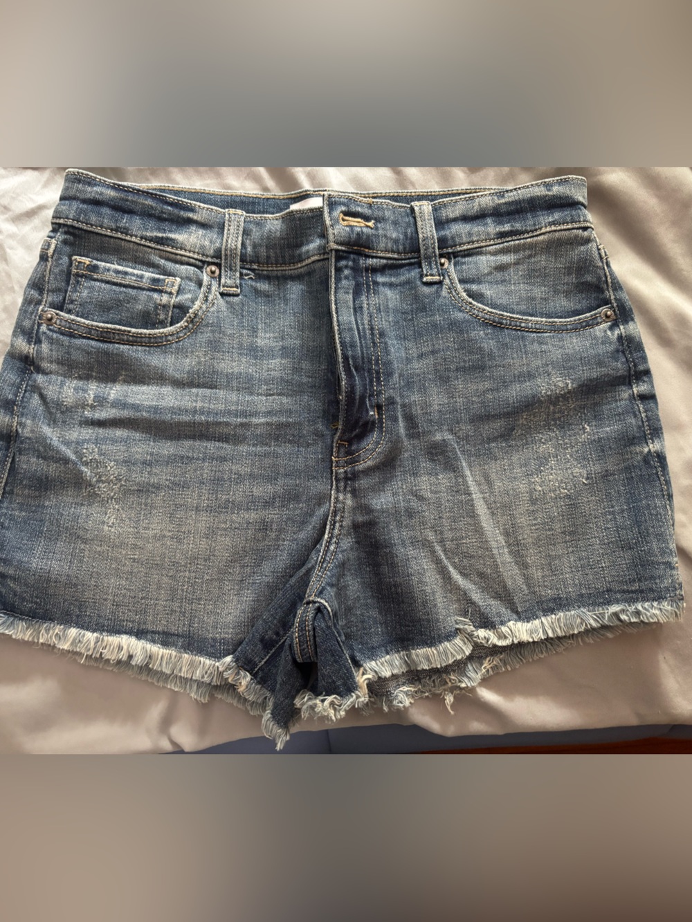 Pistola Distressed Frayed Hem Denim Shorts Size 29